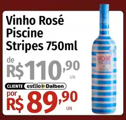 Supermercado Dalben Vinho Rosé Piscine Stripes oferta