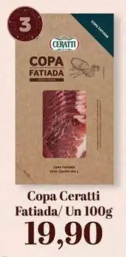 Supermercados Tauste Copa Ceratti Fatiada oferta