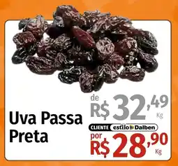 Supermercado Dalben uva passa preta oferta