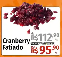 Supermercado Dalben Cranberry fatiado oferta