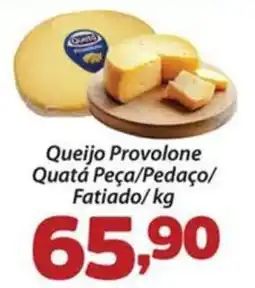 Confiança Supermercados Queijo provolone quatá peça/pedaço/fatiado/kg oferta