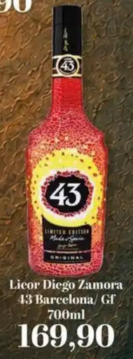 Supermercados Tauste Licor diego zamora 43 barcelona/ gf oferta