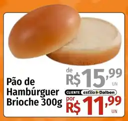 Supermercado Dalben Pão de Hambúrguer Brioche oferta