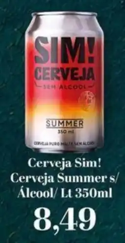 Supermercados Tauste Cerveja sim! cerveja summer s/ álcool oferta