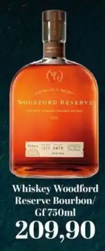 Supermercados Tauste Whiskey Woodford Reserve Bourbon oferta