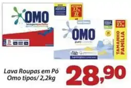 Confiança Supermercados Lava Roupas em Pó Omo tipos oferta