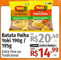 Supermercado Dalben Batata Palha Yoki Extra Fina ou Tradicional oferta