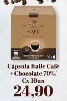 Supermercados Tauste Cápsula Italle Café + Chocolate 70% oferta