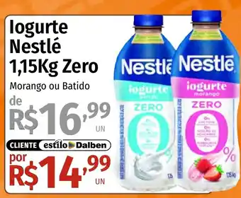 Supermercado Dalben Iogurte Nestlé 1,15kg zero morango ou batido oferta