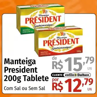 Supermercado Dalben Manteiga president oferta