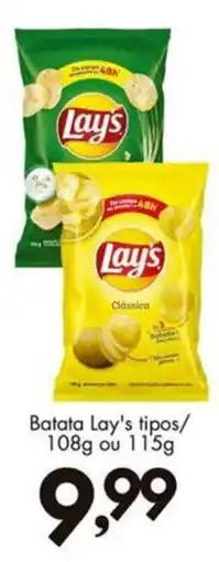 Confiança Supermercados Batata Lay's tipos oferta