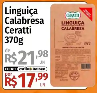 Supermercado Dalben Linguiça calabresa ceratti oferta