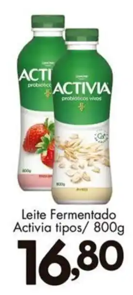 Confiança Supermercados Leite fermentado activia tipos oferta