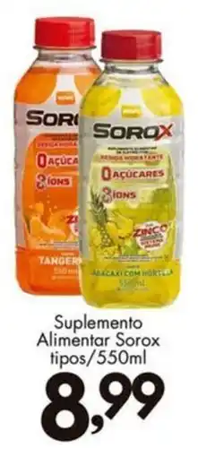 Confiança Supermercados Suplemento Alimentar Sorox oferta