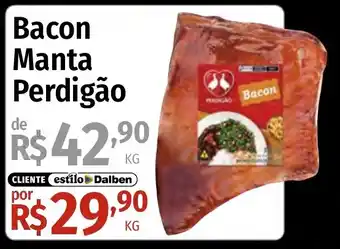 Supermercado Dalben Bacon Manta Perdigão oferta