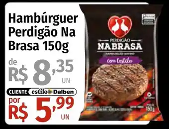Supermercado Dalben Hambúrguer Perdigão Na Brasa oferta
