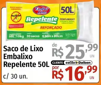 Supermercado Dalben Saco de Lixo Embalixo Repelente oferta