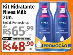 Supermercado Dalben Kit Hidratante Nivea Milk oferta