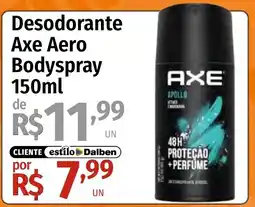 Supermercado Dalben Desodorante Axe Aero Bodyspray oferta