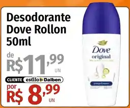 Supermercado Dalben Desodorante Dove Rollon oferta