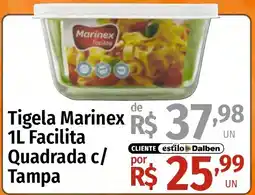 Supermercado Dalben Tigela Marinex 1L Facilita Quadrada c/ Tampa oferta