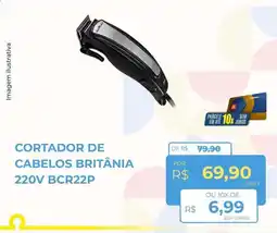 Hiper Moreira Cortador de cabelos britânia 220v bcr22p oferta