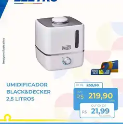 Hiper Moreira umidificador black&decker 2,5 litros oferta