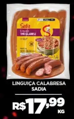 DB Supermercados Linguiça calabresa sadia oferta