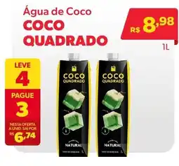 Big Bom Supermercados Água de Coco Coco Quadrado oferta