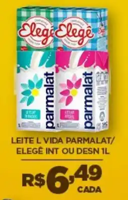 DB Supermercados Leite l vida parmalat/ elegê int ou desn 1l oferta