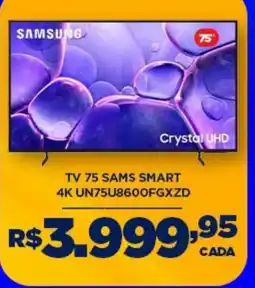 DB Supermercados tv 75 sams smart oferta