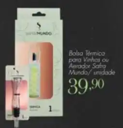 Confiança Supermercados Bolsa Térmica para Vinhos ou Aerador Safra Mundo oferta