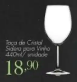 Confiança Supermercados Taça de Cristal Sidera para Vinho oferta