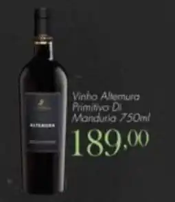 Confiança Supermercados Vinho Altemura Primitivo Di Manduria oferta