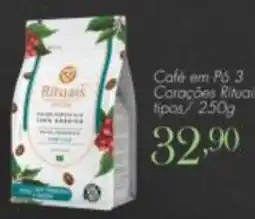 Confiança Supermercados Café em Pó 3 Corações Ritual oferta
