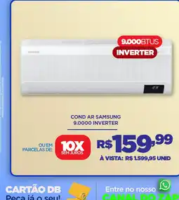 DB Supermercados Cond ar samsung 9.0000 inverter oferta
