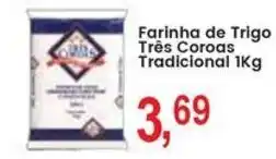 Federzoni Supermercados Farinha de trigo três coroas tradicional oferta
