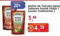 Federzoni Supermercados molho de tomate heinz sabores sachê oferta