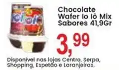Federzoni Supermercados Chocolate Wafer lo lô Mix Sabores oferta