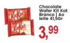 Federzoni Supermercados Chocolate Wafer Kit Kat Branco | Ao leite oferta