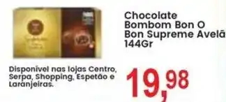 Federzoni Supermercados Chocolate Bombom Bon O Bon Supreme Avelã oferta