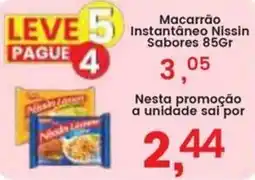 Federzoni Supermercados Macarrão Instantâneo Nissin Sabores oferta