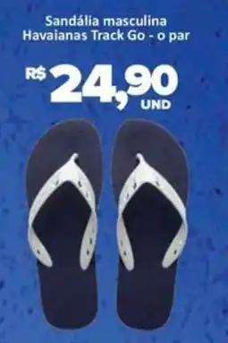 Paulistão Supermercados Sandália masculina havaianas track go - o par oferta