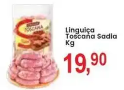 Federzoni Supermercados Linguica Toscana Sadia oferta