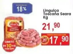 Federzoni Supermercados Linguiça Toscanha Seara oferta