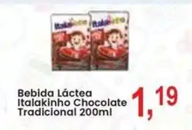 Federzoni Supermercados Bebida Láctea Italakinho Chocolate Tradicional oferta