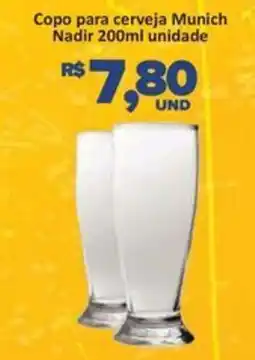 Paulistão Supermercados Copo para cerveja munich nadir oferta