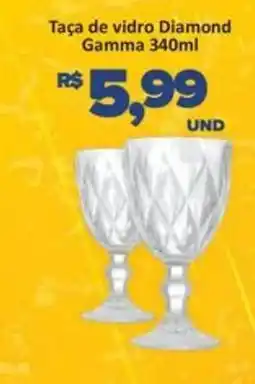 Paulistão Supermercados Taça de vidro Diamond Gamma oferta