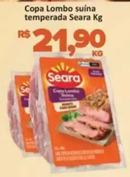 Paulistão Supermercados Copa lombo suína temperada seara kg oferta