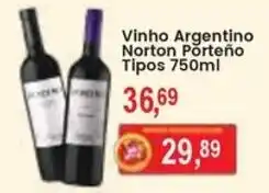 Federzoni Supermercados Vinho Argentino Norton Porteño oferta